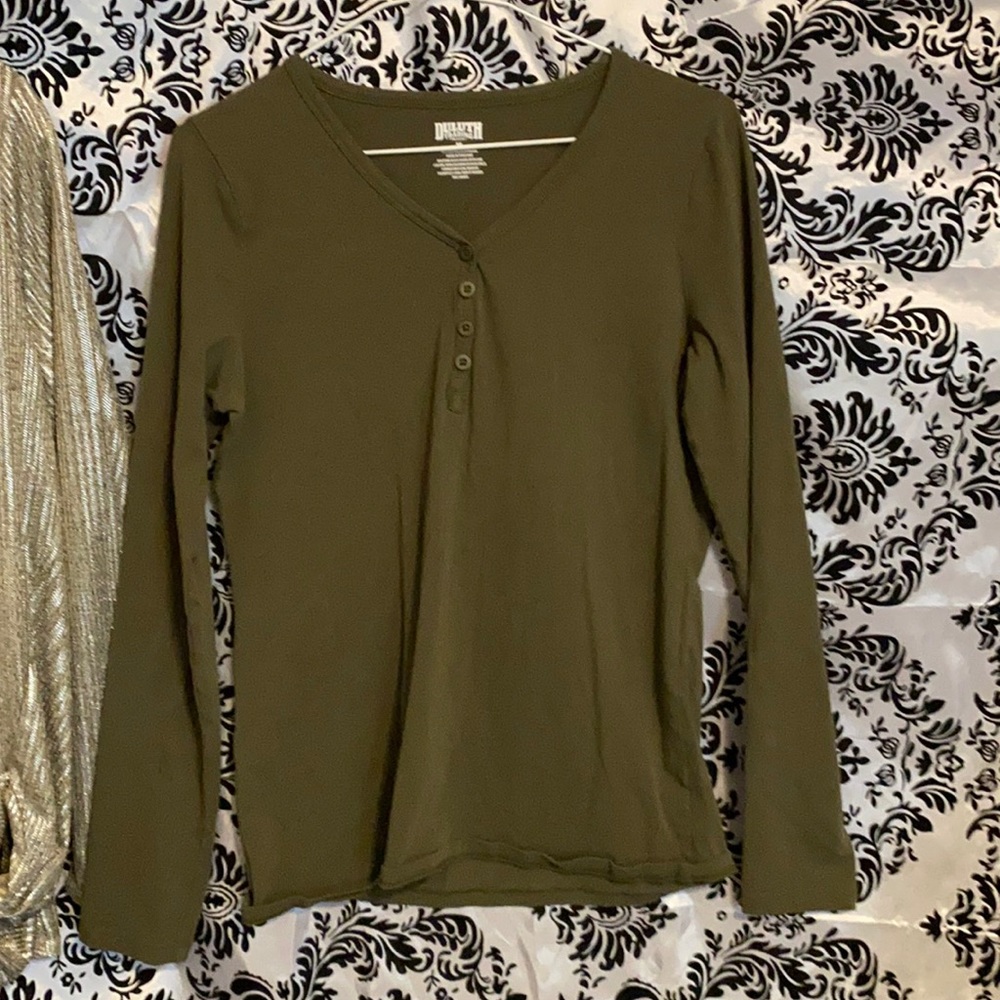 Duluth Trading Co long sleeve henley t